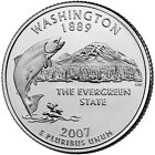 2007 P Washington State Quarter.  Uncirculated From US Mint roll.