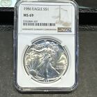 1986 MS69 American Eagle Silver Dollar NGC Mint State 69