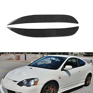For Acura RSX Honda Integra DC5 2002-2006 Headlights Eyelids Eyebrows Cover BLK (For: Acura RSX)