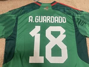 Adidas México Home Green Jersey Of Andres Guardado Size 3xl But Fits Like XL