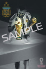 Qatar 2022 World Cup Argentina Lionel Messi  2022 Trophies Poster  12x18 Inches