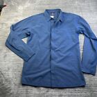NEW Vertx Shirt Mens Large Blue Button Up Tactical Trailslacker Snap On