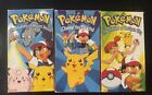 Vintage Pokémon VHS Tapes Lot Of 3 - I Choose You Pikachu w/Sister Of Cerulean +