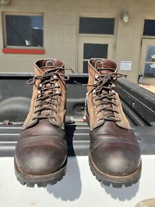 Red Wing 8111 Iron Ranger 6-in Men's Boot Amber Harness Leather 10 D
