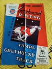 TAMPA DOG TRACK greyhound racing program  1964-65  Welcome Shriners Sept 17th