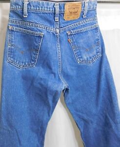 Levis 517 Blue Jeans Actual 30x33 USA Made Tag 32x34 Straight Leg Faded 01-92