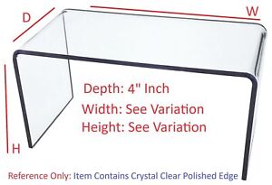 T'z Tagz Any 4-Inch-Deep Clear Acrylic Riser Display Stand New 2 Pack Variation