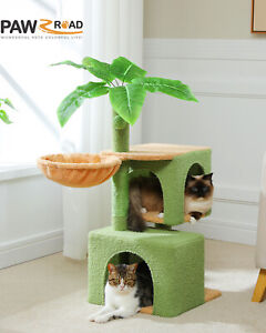 PAWZ Road 43.3'' Cat Tree Tower Cat Scratching Posts with Big Condo and Hammock