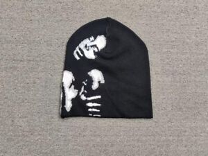 New Sade Woman Graphic Y2K Knit Skull Cap Acryl Unisex Beanie Hat Black Color