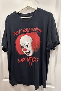 It The Movie Men’s T Shirt Aren’t You Gonna Say Hello Pennywise Halloween