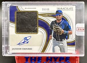 New Listing10/49 JACKSON CHOURIO RPA 2023 IMMACULATE COLLECTION JUMBO GLOVE PATCH AUTO SP