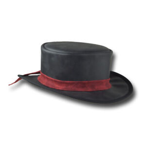 VE Adventures Short Leather Top Hat - Item 3043