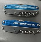 (2) Leatherman Juice CS4 Blue Multi Tool! Retired! W/ Sheaths