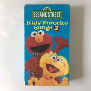 Kids' Favorite Songs 2 Sesame Street VHS Video Tape Sony Music Elmo Zoe