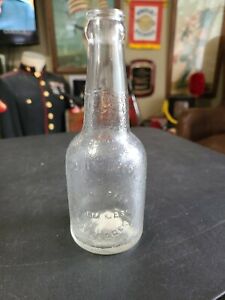 Unusual Frosted Squat 1920s Snow Crest Beverages Soda Btl. Salem Mass.
