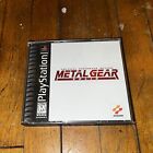 Metal Gear Solid PS1 (Sony PlayStation 1) Black Label CIB, Tested