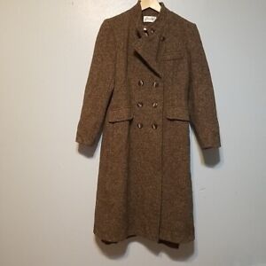 Vintage Bromleigh 100% Wool Trench Coat Union Tag Made In The USA Small
