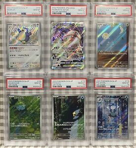Lot of 6 Pokemon PSA 10 Graded Cards Snorlax Deoxys Bulbasaur Psyduck Poliwhirl