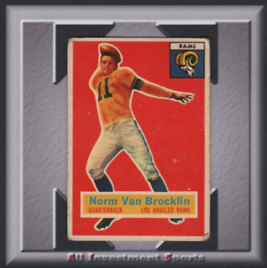1956 Topps NORM VAN BROCKLIN #6 GOOD **Los Angeles Rams** TD89