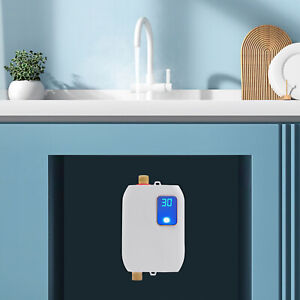 3KW Instant Hot Water Heater Electric Tankless On Demand House Shower Sink 110V