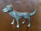 Vintage Leonard Solid Brass Collection Dog Figurine Labrador Retriever Sculpture