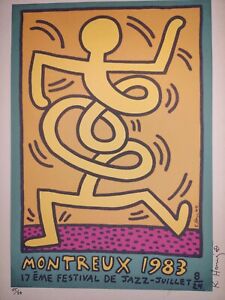 COA Keith haring Painting Print Poster Wall Art Signed & Numbered
