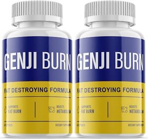 (2 Pack) Genji Burn keto Pills - Support Weight Loss, Help Fat Burn-120 Capsules