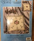 Candamar DesIgns Candlewicking Embroidery Roses on Lace Pillow Kit #80198 NIP
