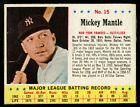 1963 JELL-O JELLO BASEBALL CARD~#15~MICKEY MANTLE~NEW YORK YANKEES