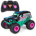 Grave Digger Remote Control Monster Truck, 1:24 Scale, Nitro Neon Themed