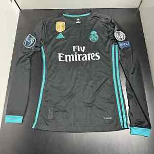 Womens Adidas Real Madrid UEFA Champions 2016 Long Sleeve Black M Jersey 622