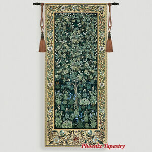 William Morris Tree of Life Fine Art Tapestry Wall Hanging, LONG SIZE, 63