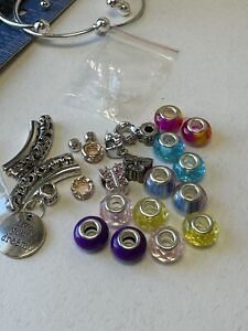 28 pcs Loose Beads Mixed bead lot large hole beads Plus More