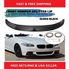 Front Lip Splitter Bumper Gloss Black 3 PC FITS 11-16 BMW F10 520i 528i 535i 55 (For: More than one vehicle)