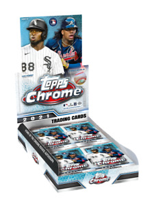 2021 Topps Chrome MLB Baseball Factory Sealed 24 Pack Hobby Box
