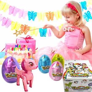 Birthday Best Gifts for Girls Kids Cute Multicolor Eggs Unicorn Toys Jumbo 4Pack