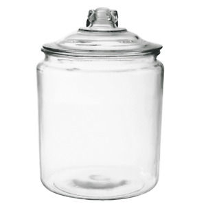 2 Gallon Wide Mouth Clear Glass Jar with Lid