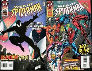 WEB Of Spider-Man Comic Book Lot 1995 Issues #128 & #129 - High Grade