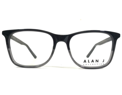 Alan J Collection Eyeglasses Frames AJ-118 C3 Black Grey Square 55-18-145
