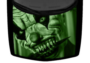 Green Scary Evil Clown Knife Hood Wrap Vinyl Car Truck Graphic Decal
