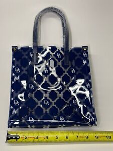 Dooney & Bourke DB Logo Clear Navy-Blue Small Lunch Tote Hand Bag New