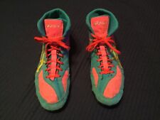 ASICS Snapdown Colorful Mens GripSole Wrestling Shoes Blue/Pink/Yellow sz 11 1/2
