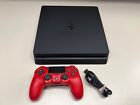 SONY PLAYSTATION 4 SLIM CONSOLE PS4 500G W/ CONTROLLER + CABLES FULLY FUNCTIONAL