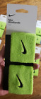 Nike Swoosh Set of 2 Wristbands Brand New neon green L@@K!