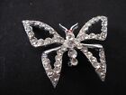 Vintage unsigned butterfly costume jewelry pin