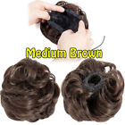 Donut Updo Chignon Synthetic Hair Bun Clip On Ponytail With Drawstring Clip-In