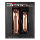 BaBylissPRO LO-PROFX High Performance Clipper & Trimmer Combo Set-ROSE GOLD-NEW