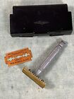 Vintage Gillette Razor with Bakelite Travel Case Set Shave Box Kit