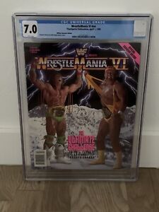 1990 WWF Wrestlemania VI Official Program CGC 7.0 Hulk Hogan Ultimate Warrior