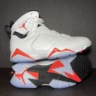 New Size 12 Mens Nike Air Jordan 7 Retro Infrared White Red Chicago Shoes 🔥